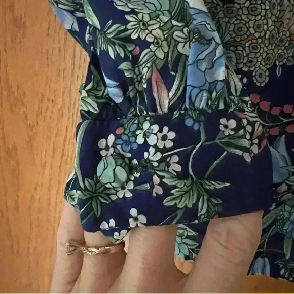 VTG Floral Tie neck blouse  Posh by Jay Anderson Blouse - Picture 2 of 7